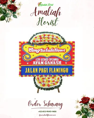 Bunga Papan Congratulation di Muneng